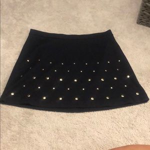 Navy Blue Michael Kors Skirt (w/gold beads)